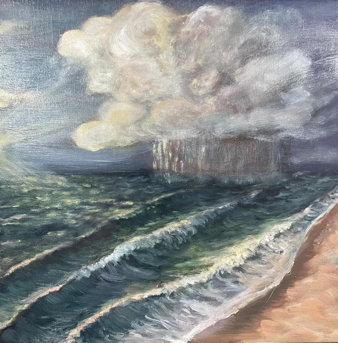 Crane Beach, Cloud — an original oil painting by Zach Barkin